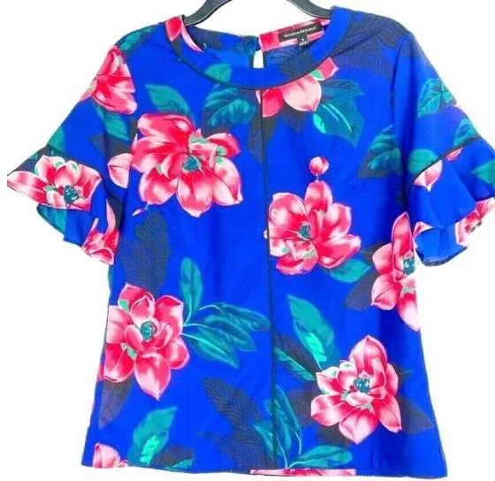 Banana Republic Floral Blouse - Size Large - NWOT image indicator(6)