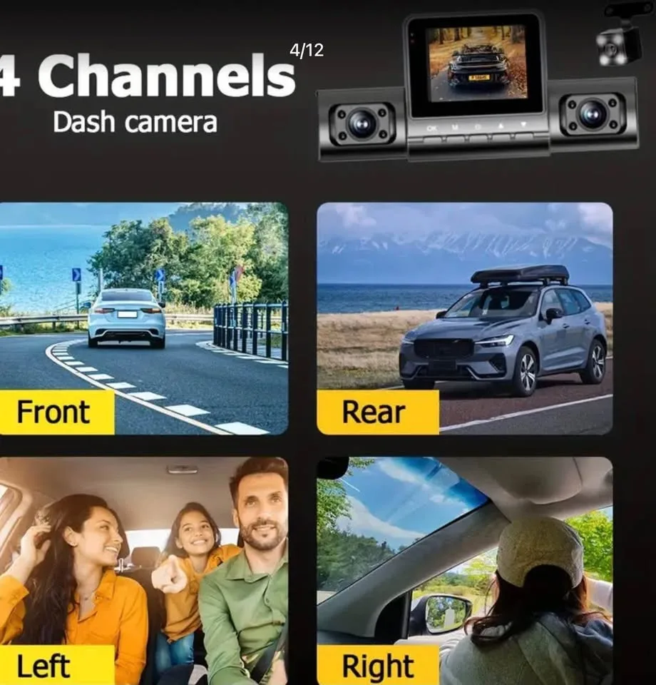 Brand new car dash camera 4channel 1080P with 32G CARD image indicator(2)