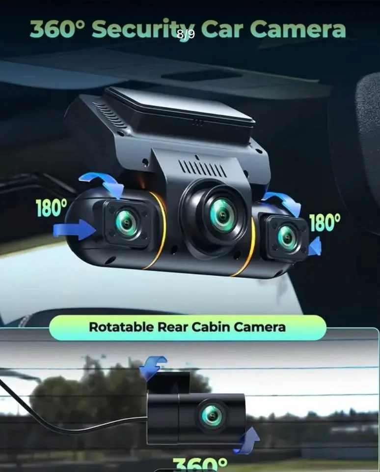 Brand new car dash camera 4channel 1080P with 32G CARD image indicator(4)