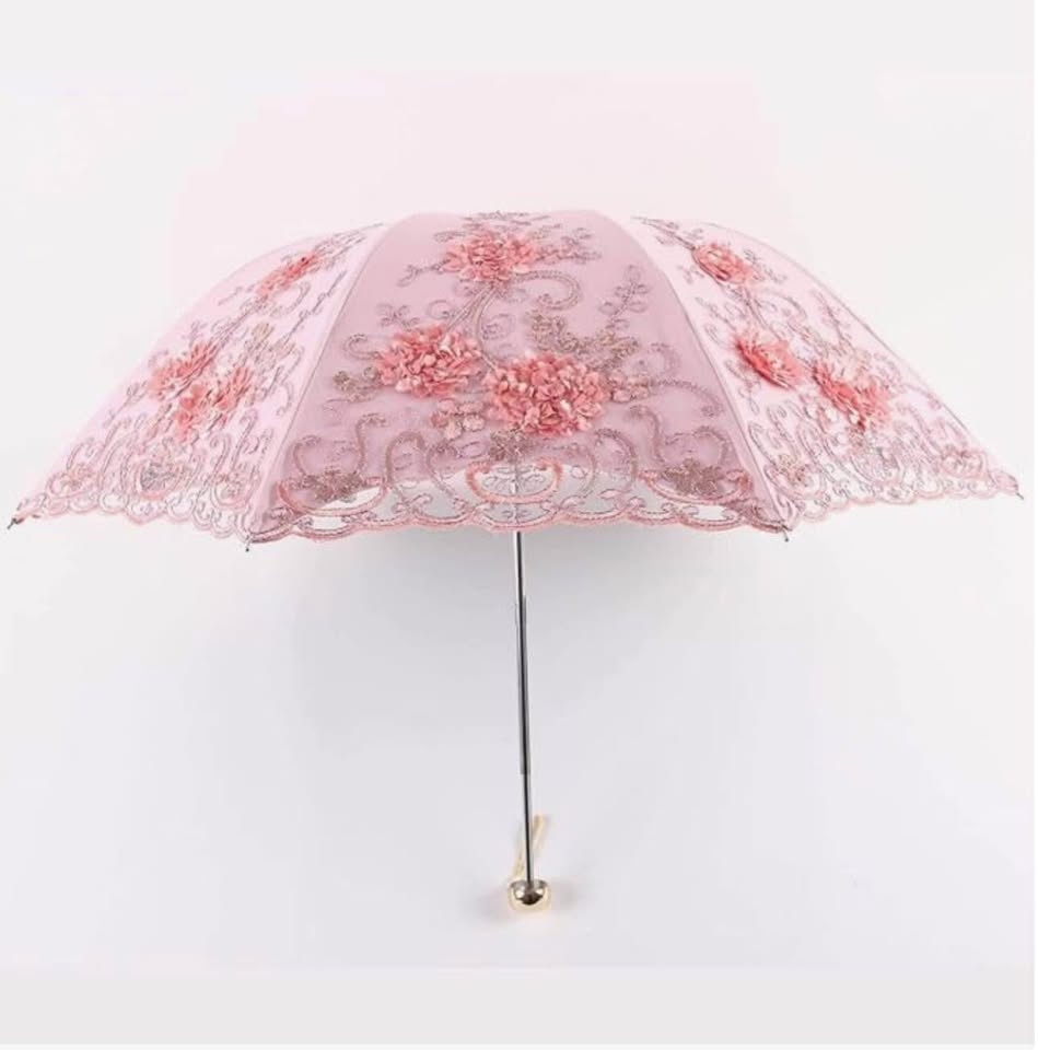 Lace Parasols for Wedding Party Lace Bridal Umbrella - photo 3
