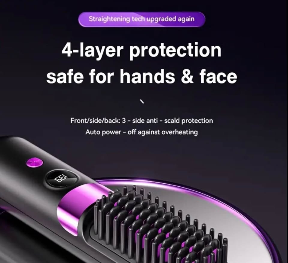 Portable Wireless Straightener, Dual Use for Straight & Curly Ha - photo 3