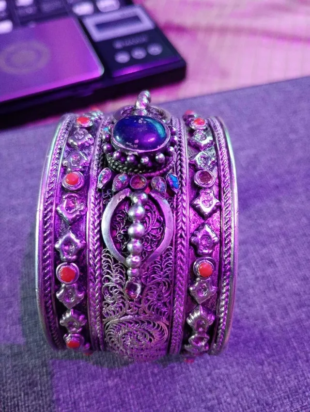 Sterling silver cuff image indicator(2)