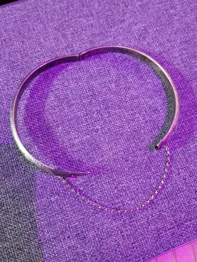 sterling silver bracelet.