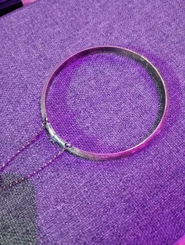 sterling silver bracelet. image indicator(2)
