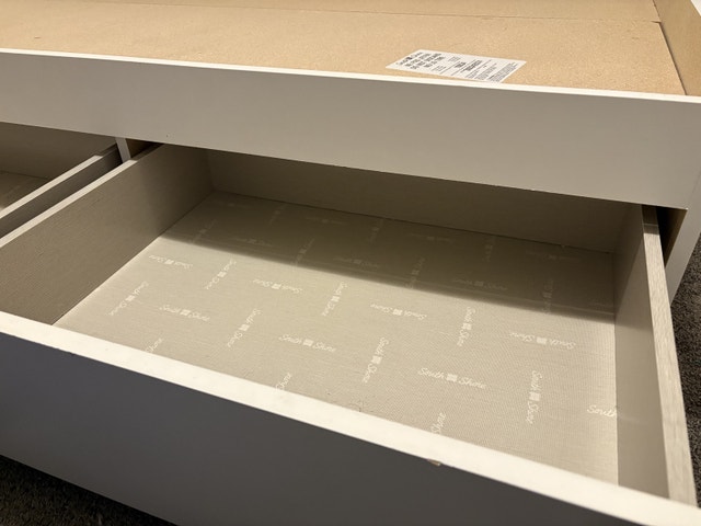 White south shore twin / single bed with 3 drawers - photo 3