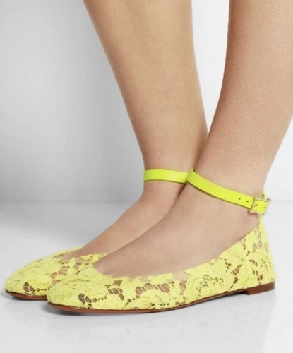 Valentino Lace Ballet Flats NWB Size 37 MSRP $975 - photo 3