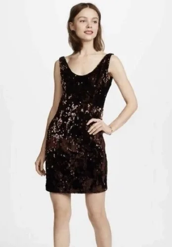 Milly Velvet Sequined Cocktail Minidress NEW