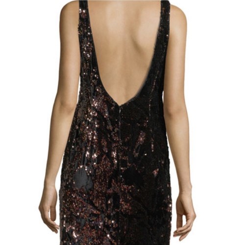 Milly Velvet Sequined Cocktail Minidress NEW - photo 3