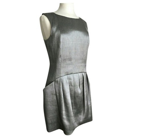 Theory theyskens’ theory Silver Dress NEW Size US 4 EU 38 MSRP $ - photo 2