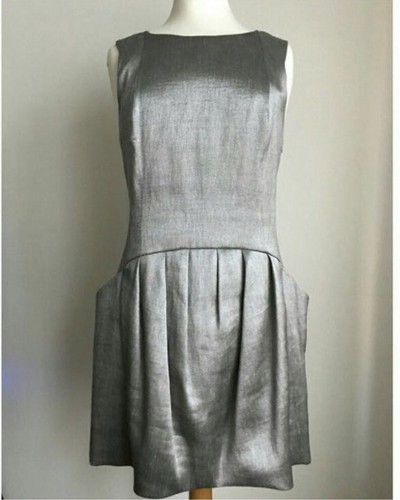 Theory theyskens’ theory Silver Dress NEW Size US 4 EU 38 MSRP $ - photo 4