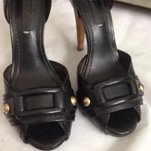 BCBGMAXAZRIA Leather Peep Toe Pumps MSRP $275 - photo 5