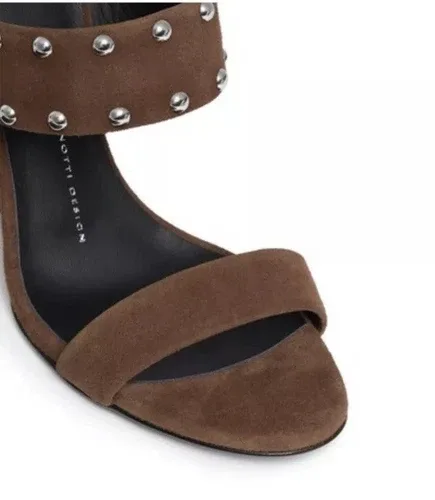 Giuseppe Zanotti Taline Stud Suede Wedge Sandals NWB NEW image indicator(4)