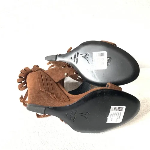 Giuseppe Zanotti Taline Stud Suede Wedge Sandals NWB NEW image indicator(9)