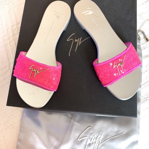 Giuseppe Zanotti Pink Sequin Sandals Size 36 NEW NWB - photo 3