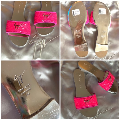 Giuseppe Zanotti Pink Sequin Sandals Size 36 NEW NWB - photo 4