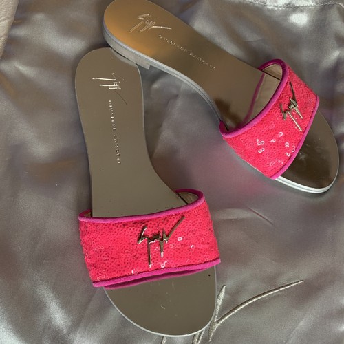 Giuseppe Zanotti Pink Sequin Sandals Size 36 NEW NWB - photo 5