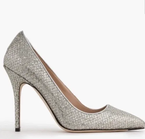 J.CREW Collection Silver Gold Pumps Size US 6.5 EUR 36.5