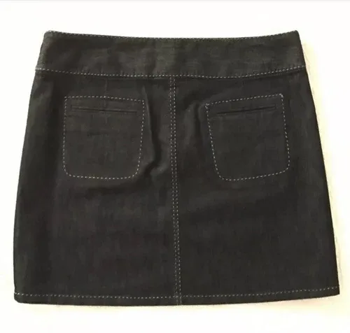 Kenneth Cole Denim Skirt Size 8 image indicator(3)
