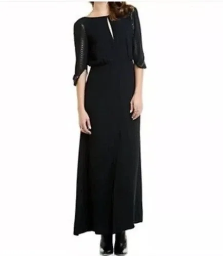 BCBGMaxAazria Studded Black Maxi Dress NEW NWT