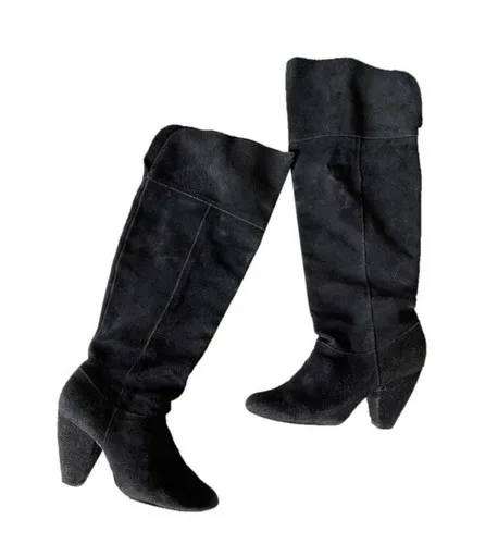 Urban Outfitters BDG Suede Heeled Knee High Boots Size 6.5