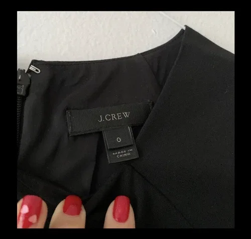 J. Crew Sleeveless Shift Career Dress Stretch Dress Size 0 image indicator(5)