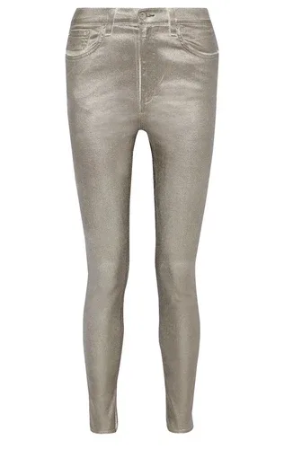Rag & Bone Metallic High-rise Skinny Jeans Size 29 MSRP $250