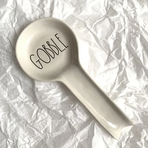 Magenta Rae Dunn Thanksgiving Fall GOBBLE Spoon Rest NEW