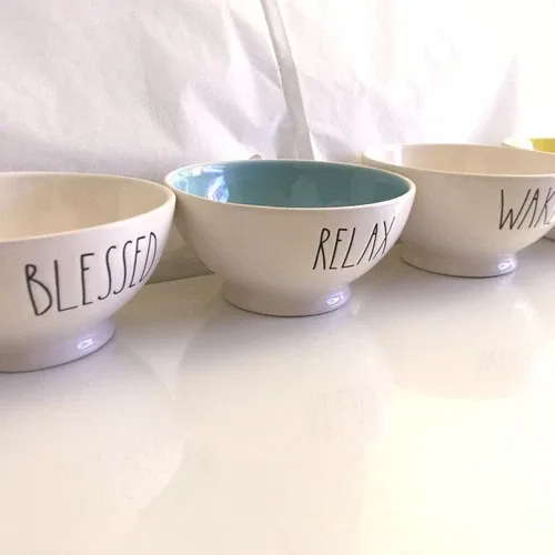 RAE DUNN Relax , Wake Up , Blessed Bowls BRAND - Price Per 1 image indicator(2)