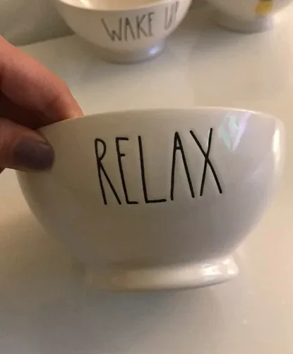 RAE DUNN Relax , Wake Up , Blessed Bowls BRAND - Price Per 1 image indicator(6)