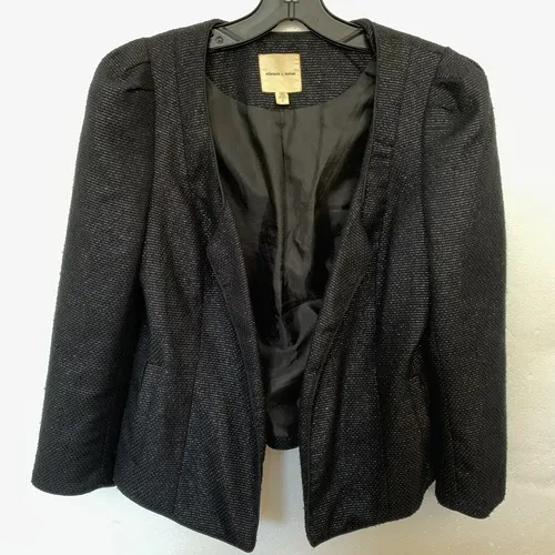 Urban Outfitters Black Shimmer Lined Blazer image indicator(2)