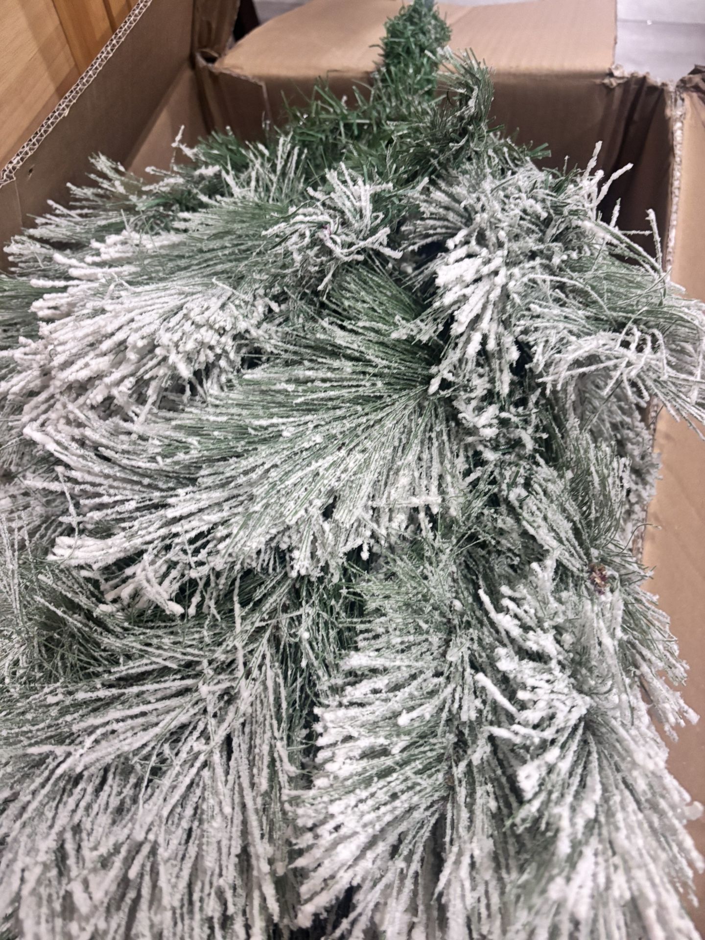 Costway 6FT Flocked Christmas Tree - photo 5