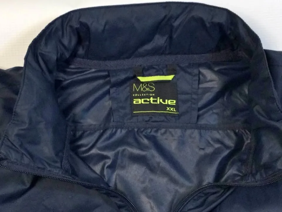 M&S Active collection jacket with hidden-hood. XXL #Cleanout