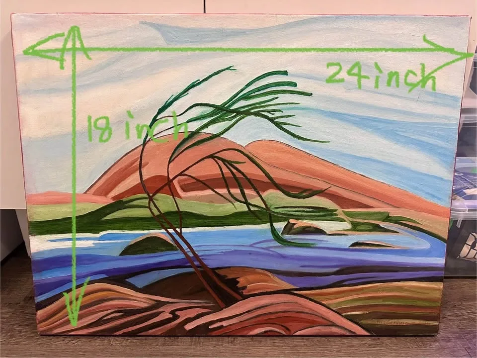 Painting on canvas image indicator(4)