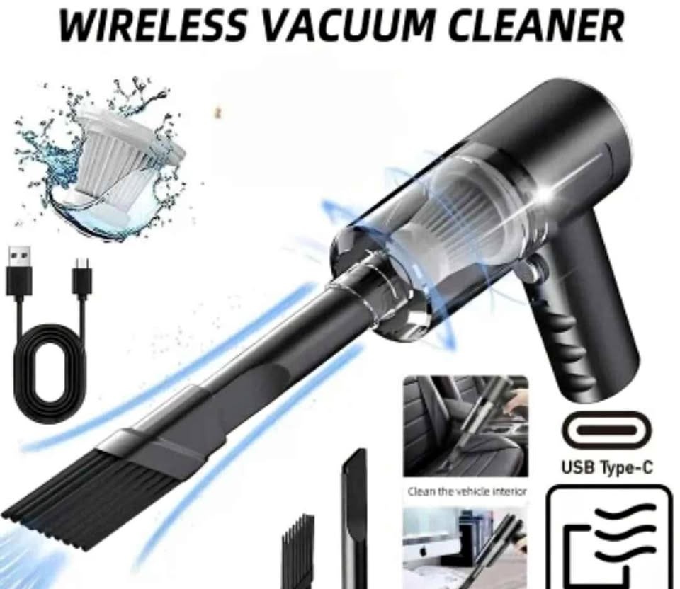 Cordless Handheld Car Vacuum Cleaner, 120W Powerful Suction