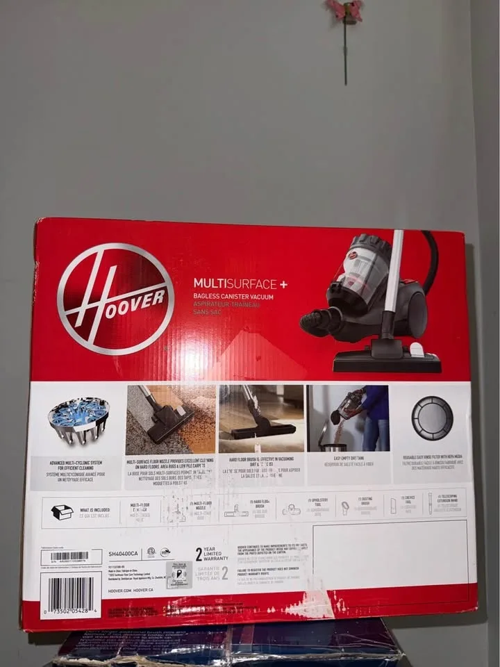 🧹 Hoover MultiSurface+ Bagless Canister Vacuum – Like New! image indicator(3)