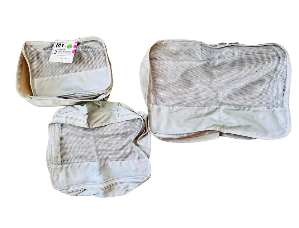 MY TAGALONGS SET OF 3 PACKING PODS MINT GREEN $20 NWT