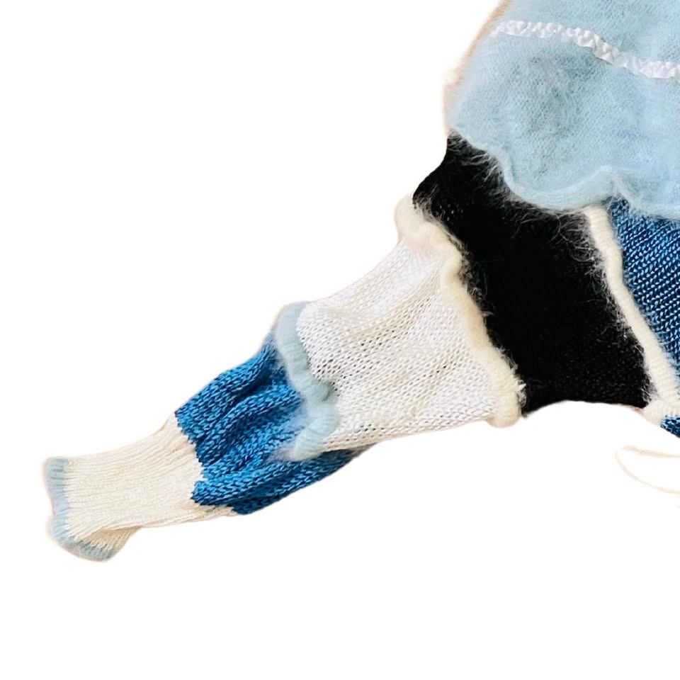 Boho Patchwork Knit Hoodie | Med - photo 5
