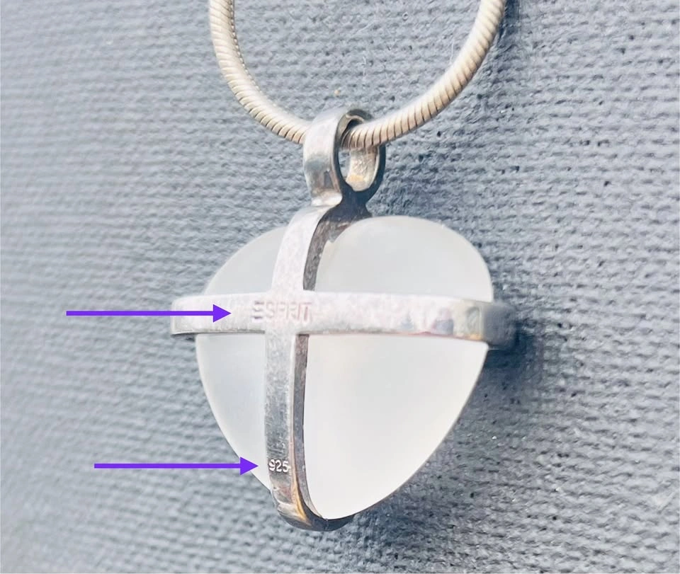 🤍 ESPRIT I 💜 U Heart Necklace - photo 3