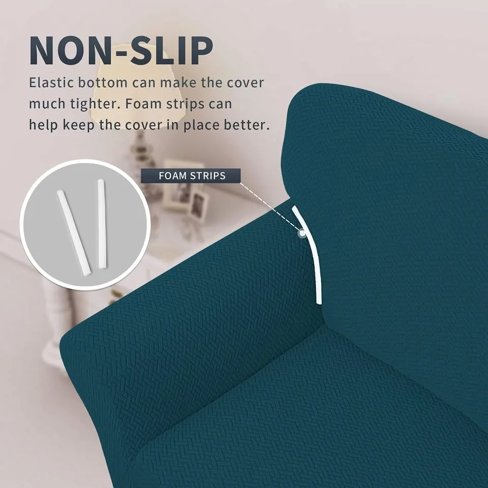 Easy-Going Stretch Loveseat Couch Cover image indicator(4)
