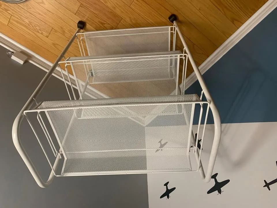 HORNAVAN Cart, white, 26x48x77 cm (10 1/4x18 7/8x30 3/8 ") image indicator(2)