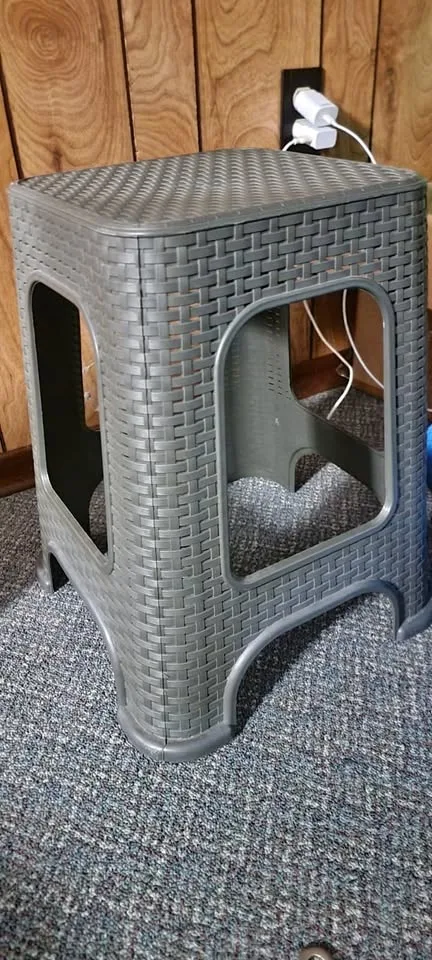 Plastic chair for sale. Not much used.