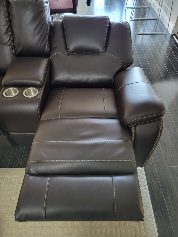 2-Seater Full Recliner Sofa with Cup Holders - photo 3