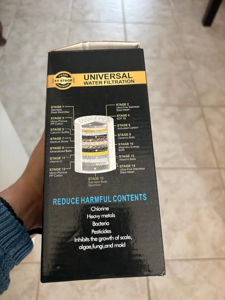 New Shower Filter + extra cartridge image indicator(2)