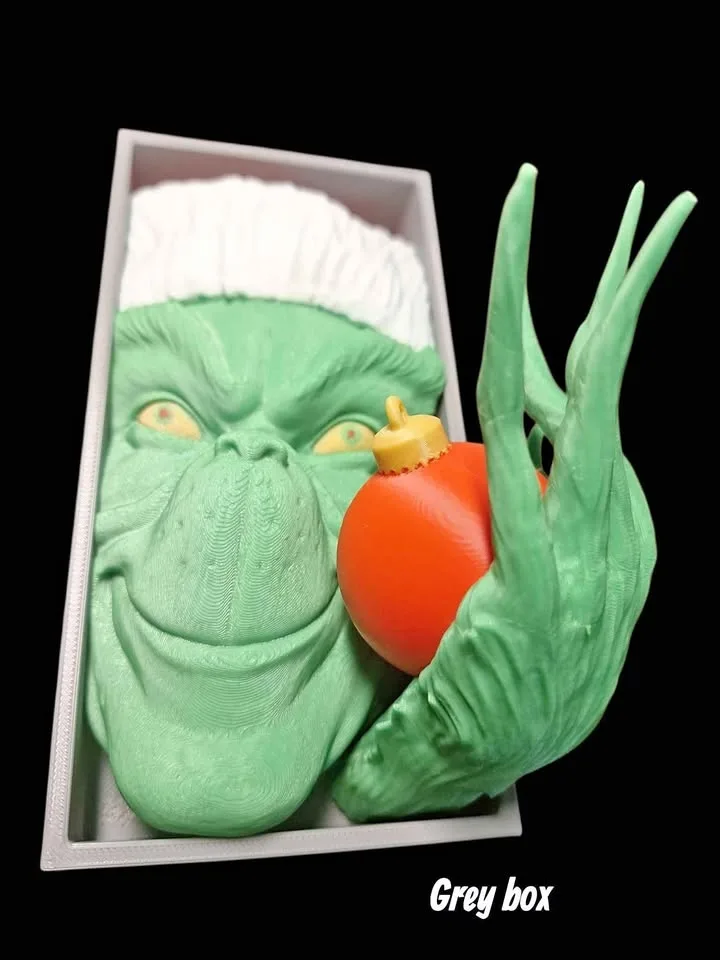 Grinch Wall art 3D printed 4 colors