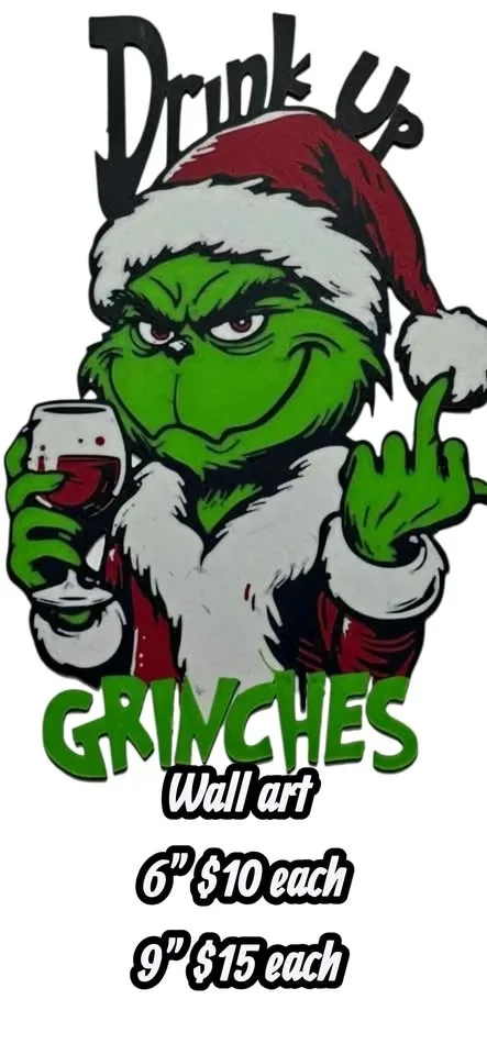 3D printed The Grinch Wall art