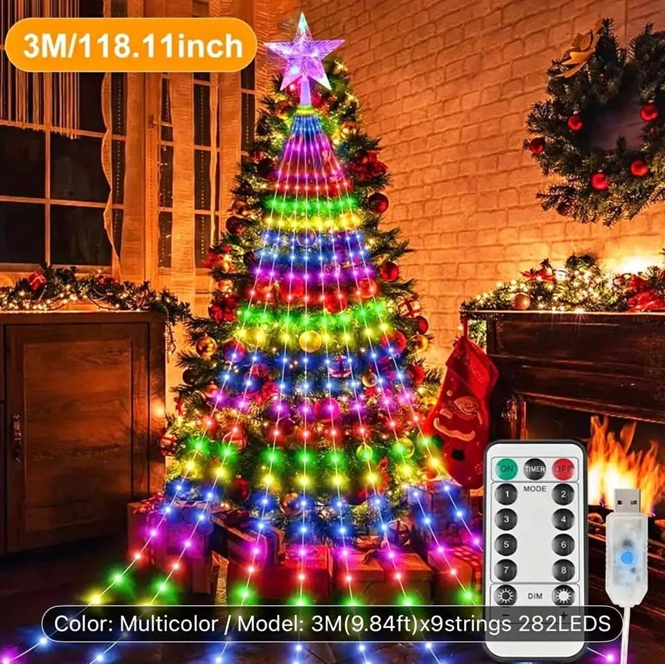 Brand new Usb Christmas tree lights with remote control