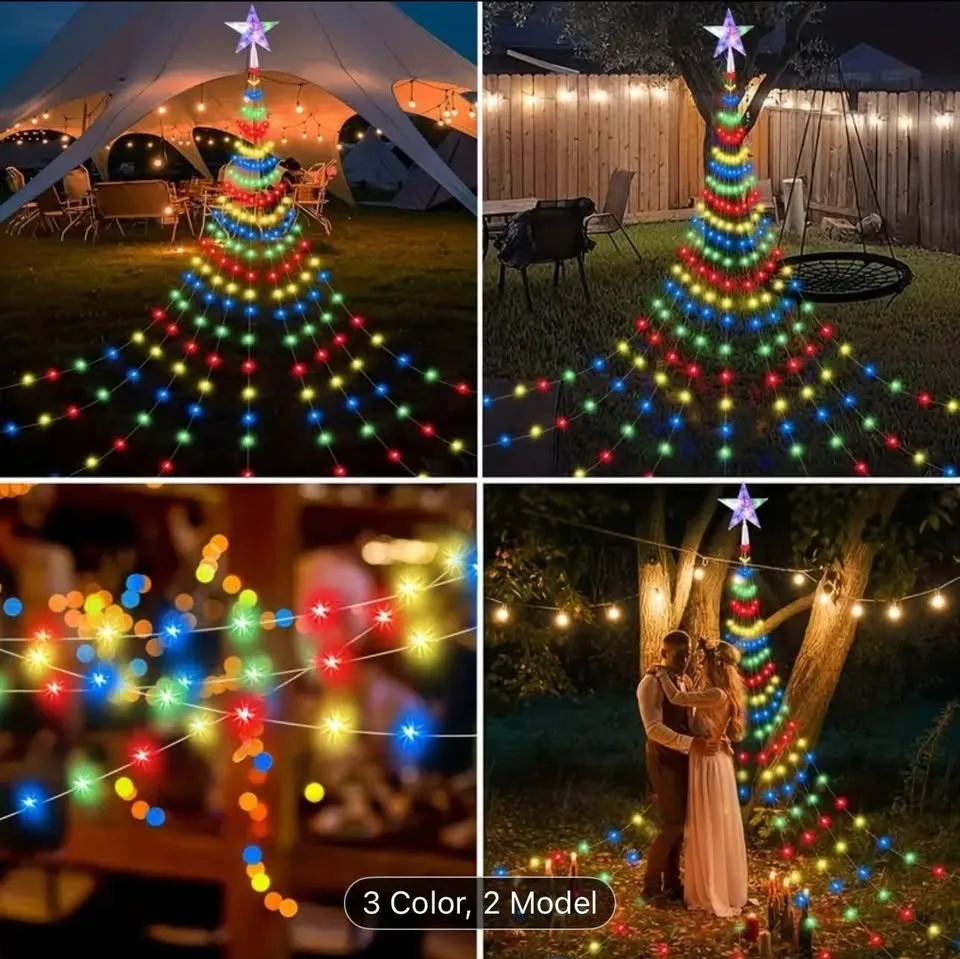 Brand new Usb Christmas tree lights with remote control image indicator(2)