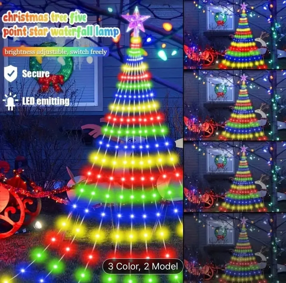Brand new Usb Christmas tree lights with remote control image indicator(5)