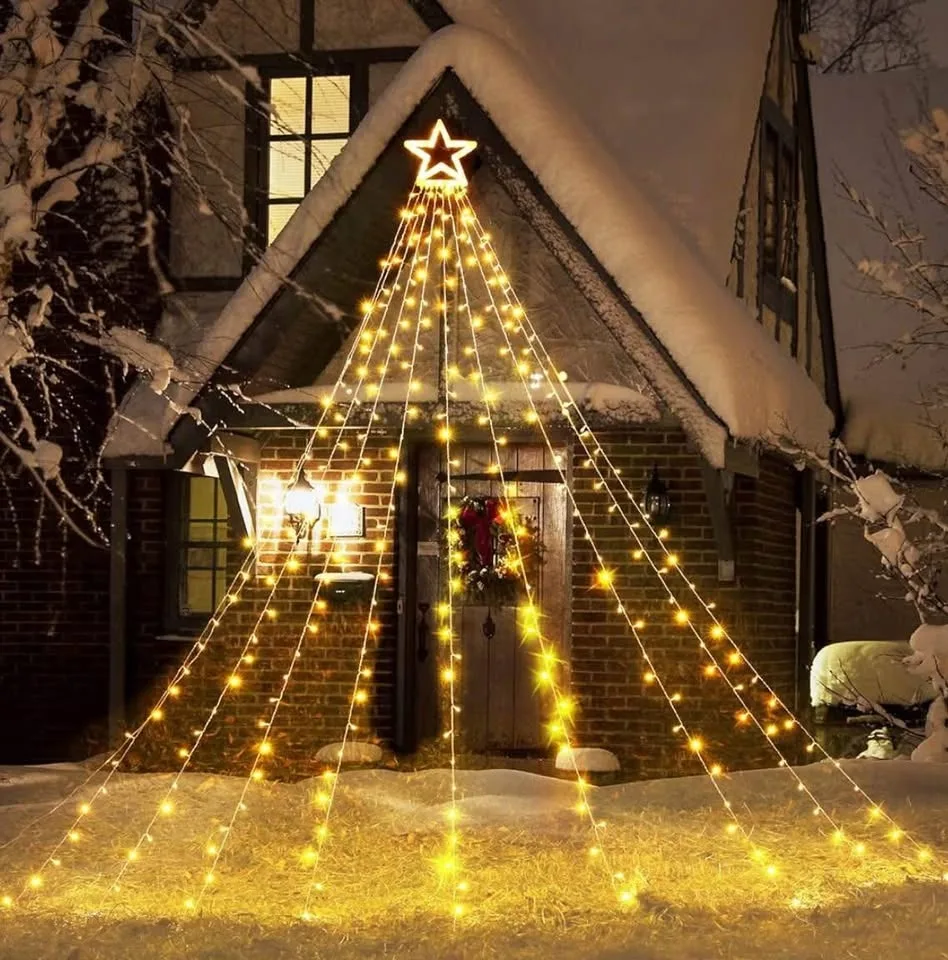 Brand new Usb Christmas tree lights with remote control image indicator(7)