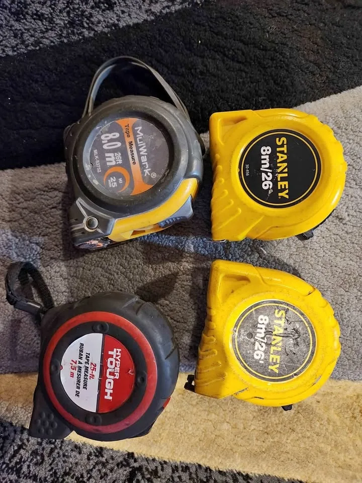 Measuring tapes ($20 for 4 tapes)